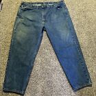 Carhart Jeans Mens 50 X 32 Blue Relaxed Fit Straight Leg
