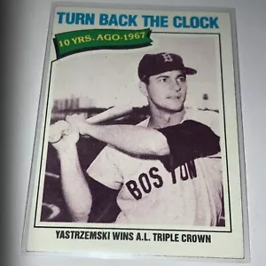 1977 TOPPS#434 YASTRZEMSKI WINS AL TRIPLE CROWN - Picture 1 of 10