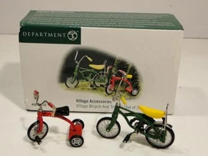 Dept 56 Village Accessory - Bicycle and Tricycle - Set of 2 -#56.52950 in Box - Picture 1 of 3