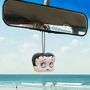 Cute Betty Boop Car Charm Rear-View Car Mirror Hanging Decor Auto Accessory NEW - Bild 1 von 5
