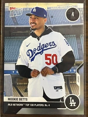 2020 Topps Now #MN4 Mookie Betts Los Angeles Dodgers - Image 1 of 2