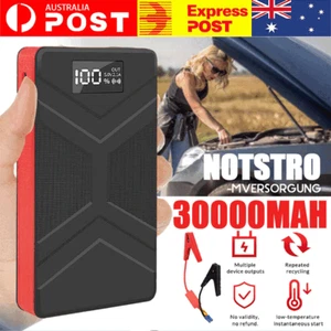 30000mAh Car Jump Starter Pack 12V Booster Power Bank Portable Battery Charger - Picture 1 of 10