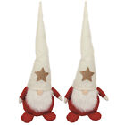 2 X Grand 40cm Peluche Noël Santa-Style Gonk Gnome à Câliner Décoration Jouets