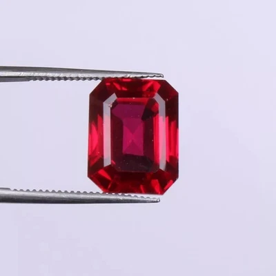 Red Ruby Blood 6.60 Ct. Octagon Cut Mozambique Certified RARE Loose Gemstone - Image 1 of 4