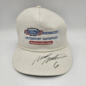 Vintage Maple Grove Rennbahn Mütze Kappe Riemen hinten Motorsport Nationals Mark Martin Auto - Bild 1 von 10