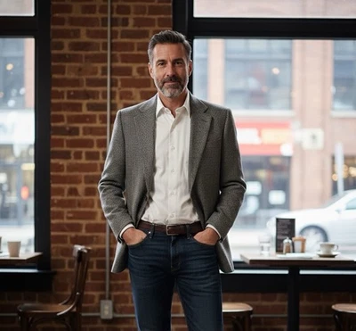 Blazer STAFFORD TWEED Para Hombres 40S Gris Texturizado Negocios Informal Abrigo Deportivo Foto 1 de 4