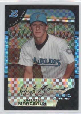 2005 Bowman Draft Chrome X-Fractor /250 Jacob Marceaux #BDP92 Rookie RC - Image 1 of 2