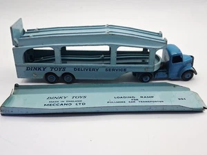 Vintage Dinky Toys Bedford Truck & Pullmore Autotransporter + Laderampe 994 - Bild 1 von 17