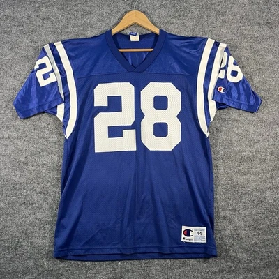 Camiseta de Colección Marshall Faulk Indianapolis Colts #28 Campeón Hecha en EE. UU. Talla 44 Foto 1 de 4