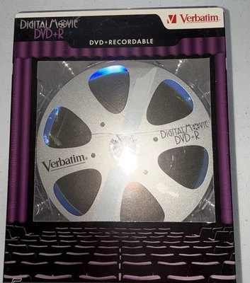 Verbatim Digital Movie DVD-R (DVD-Recordable), 4.7 GB 120 Minutes (5 Pack) - Image 1 of 4