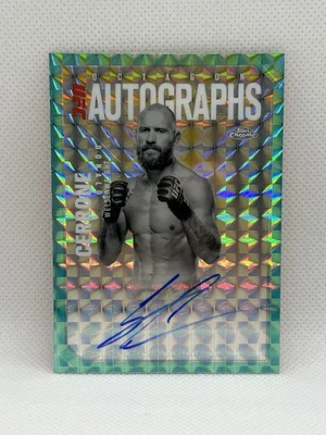 2025 Topps Chrome UFC, Donald COWBOY Cerrone Octagon Auto Aqua Geometric #OLA-DE - Image 1 of 2