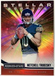 2017 Rookies & Stars Stellar Rookies Red/99 Mitchell Trubisky Rookie (433) - Imagen 1 de 2