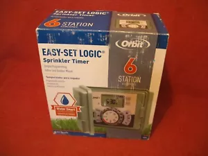 Temporizador rociador interior/exterior Orbit 57896 6 estaciones Easy-Set Logic - Imagen 1 de 12