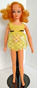 1971 Mattel Dramatic Living Skipper w/ Original HTF Yellow 2 Piece Swimsuit - Picture 1 of 4