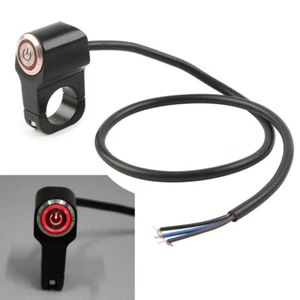 7/8" Motorcycle On Off Switch Button Handlebar Headlight Fog Spot Light LED Red - Picture 1 of 10