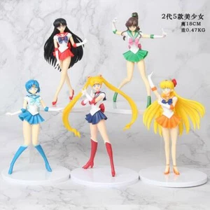 Sailor moon Tsukino Usagi Anime Manga Figuren Figure Figur 5er Set H:18cm PVC！！。 - Bild 1 von 7
