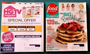 FOOD NETWORK MAGAZINE Lot April and May 2015 VG-LN! - Picture 1 of 7