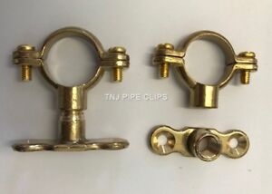 Brass munsen ring Bracket 12mm, 15mm, 22mm, 28mm, 35mm, 42mm, 54mm - Pipe Clips