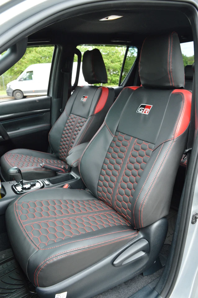Fundas de asiento personalizadas Toyota Hilux GR AN120 8ª generación 2015 - alta calidad Foto 1 de 4