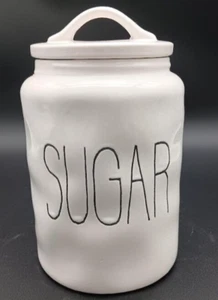 Artisan Collection "Sugar Canister"By Rae Dunn, Ceramic, Ghost PC, No Markings - Picture 1 of 7