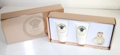 Versace Eros Pour Femme 5ml EDP Mini Gift Set with Body Lotion & Shower Gel
