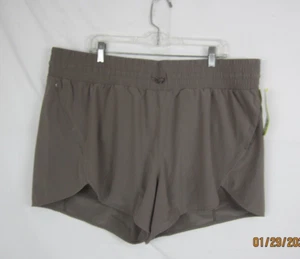 All In Motion Women's High Rise Flex Shorts Brown 1X - Picture 1 of 14