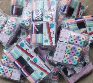 4032 TEILE FROTTEEHAARGUMMI HAARSCHMUCK HAARGUMMI HAARBAND PFERDESCHWANZ POSTEN - Bild 1 von 11