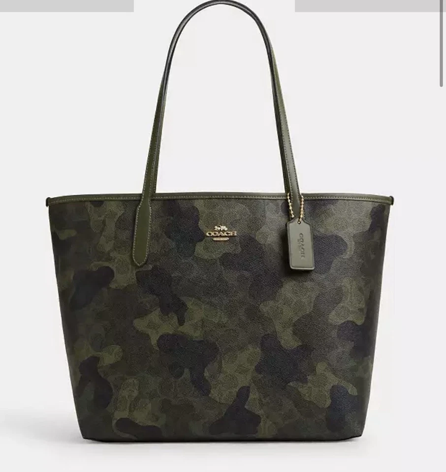Coach City Tote in Signature Camo Cv953