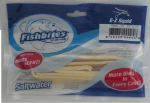 Fishbites 0095 E-Z Squid Flesh Color Long Lasting Scent 1/2" x 13" 2CT - Picture 1 of 1