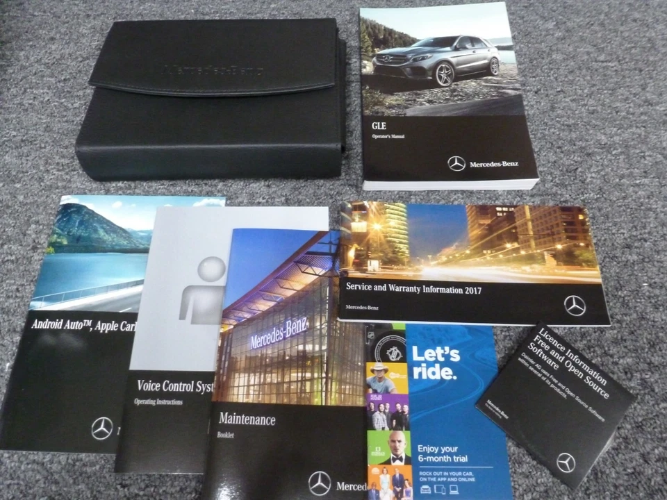 2017 梅赛德斯奔驰 GLE350 GLE300d GLE400 GLE550e GLE43 GLE63 车主手册套装 xz — 第 1/1 张图片