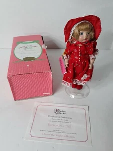 Paradise Galleries Wednesday's Child Antique Porcelain Doll In Original Box - Picture 1 of 8