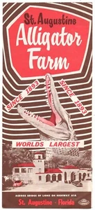 St. Augustinus Alligator Bauernhof Reiseprospekt 50er oder 60er Jahre - Bild 1 von 3