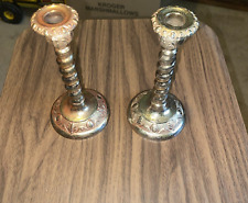 ANTIQUE PAIR OF CANDLE STICKS, MADE IN ENGLAND , 5-6" TALL,SEE PICTURE'S