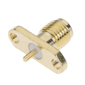SMA Female 2 hole panel Flange jack with solder Post terminal RF ConneYXZ8 - Zdjęcie 1 z 8