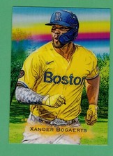 2022 TOPPS ALLEN & GINTER CHROME XANDER BOGAERTS CHASE THE RAINBOW SSP #CR-4