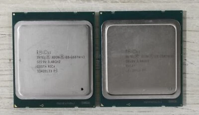 Lot of 2 Intel Xeon E5-2687W V2 E5-2687WV2 3.40GHz 25M LGA2011 CPU Processor - Image 1 of 2