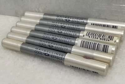 6 Maybelline Cool Effect Cooling Shadow / Liner - 24 Snow Bunny - .07 oz - Image 1 of 3