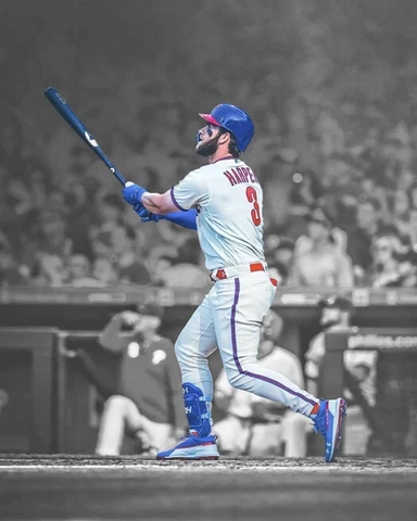 Philadelphia Phillies BRYCE HARPER Glossy 8x10 Photo Spotlight Print Poster Cover