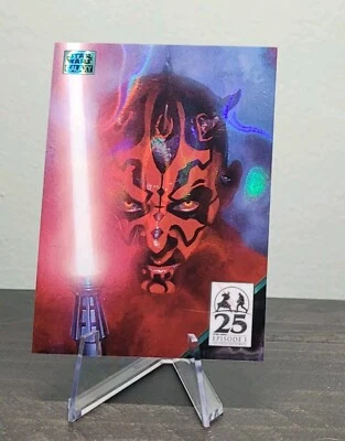 2024 Topps Star Wars Galaxy Darth Maul #ed /175 Aqua Lava Refractor #AM-1 - Image 1 of 3