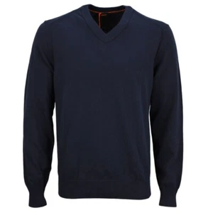 BOSS Herren Strickpullover Asac V blau 50508757 404 dark blue - Bild 1 von 4