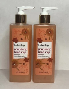(2 Pack) Bodycology Spiced Pumpkin Nourishing Hand Soap With Shea Butter 10 Oz - Picture 1 of 2