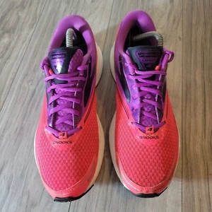 Brooks Launch 4 Sneakers Womens 10.5 Running Shoes Purple Pink Black 1202341B541 - Picture 1 of 10