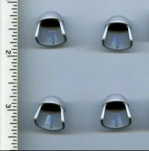 Star Wars LEGO x 4 Minifigura Gris Azulado Claro, Casco Casco SW Piloto Imperial - Imagen 1 de 1