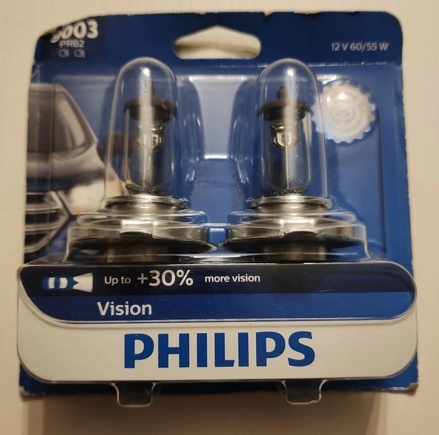 ¡NUEVO! Paquete de 2 bombillas de faros Philips More Vision 9003 PRB2 60/55W nuevo en caja  Foto 1 de 1