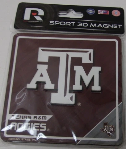 Texas A&M Aggies Sharp looking Sport 3D Magnet. Wooden. Great Graphics. #940 Cover