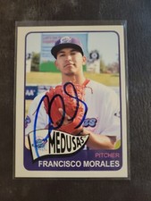 2019 Lakewood Blueclaws Medusas Team Set Francisco Morales RC Signed IP Auto MLB