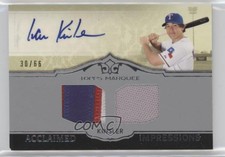 2011 Topps Marquee Acclaimed Impressions Dual /66 Ian Kinsler #AID-27 Auto