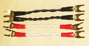 BELDEN 8471 COME 9497 PONTICELLI DIFFUSORI BI WIRING 10cm FORCELLE GOLD USA - Afbeelding 1 van 2