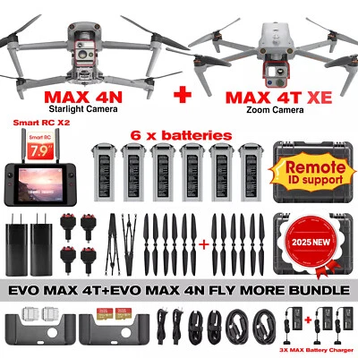 2025 AUTEL EVO MAX 4T V2 & EVO MAX 4N DRONE FLY MORE BUNDLE ZOOM /NIGHT CAMERA - Image 1 of 4