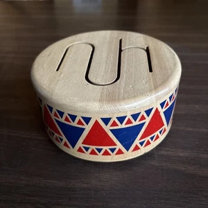 Plan Toys Wooden Solid Drum As Seen In Baby Einstein - Picture 1 of 5